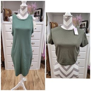 XL Bundle: A New Day dress & Wild Fable T-shirt